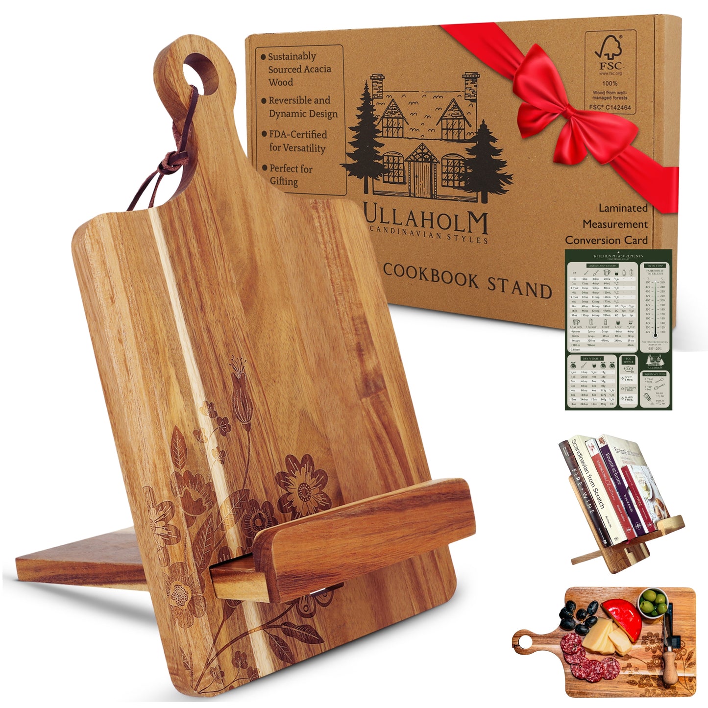 ULLAHOLM Scandinavian Styles Koselig Cookbook Stand